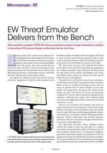 EW Threat Emulator Delivers from the Bench